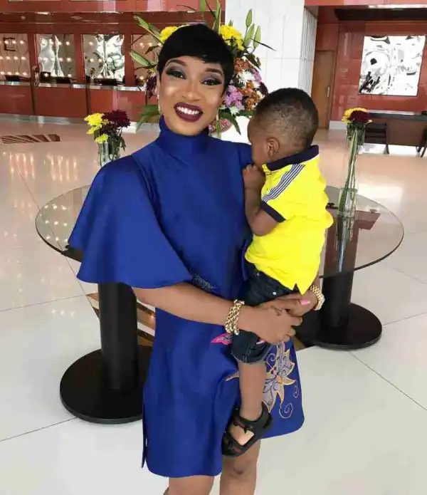 Actress Tonto Dikeh & Son In New Adorable Picture